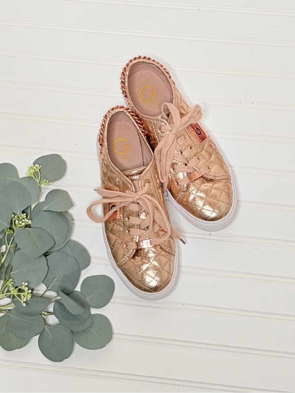 G by Guess Backerett Rose Gold Sneakers